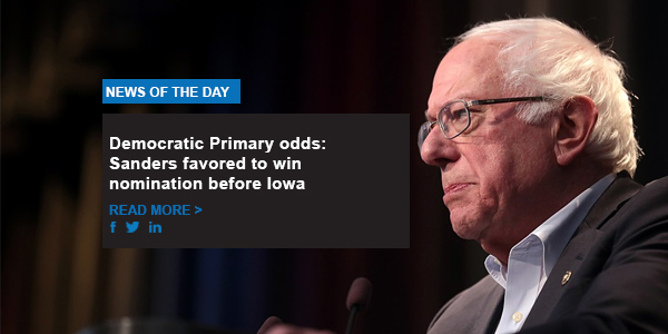 Democratic Primary odds: Sanders favored to win nomination before Iowa
